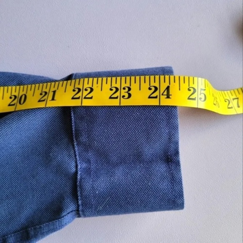 Charles Tyirwhitt Dark Blue Non Iron Classic Fit Men's Shirt Size XL Business - Picture 9 of 10